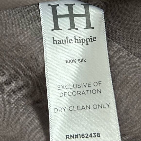 Haute Hippie Silk Lavender Blue Ruffle Mini Dress Size 8 NEW WITH TAGS 498.00 - Picture 12 of 12